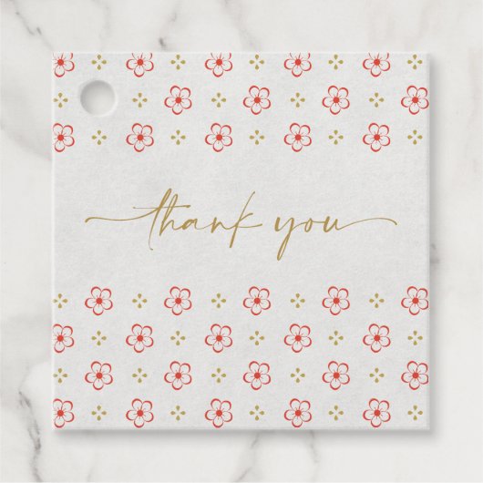 Elegant Japanese Plum Blossom  フェイバータグ (正面)