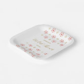 Elegant Japanese Plum Blossom ペーパープレート (傾斜あり)