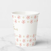 Elegant Japanese Plum Blossom  紙コップ (左)