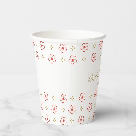 Elegant Japanese Plum Blossom  紙コップ (右)