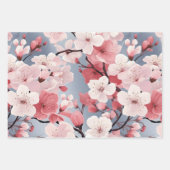 Elegant Japanese Sakura Floral ラッピングペーパーシート (正面)
