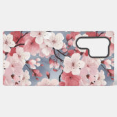 Elegant Japanese Sakura Floral Samsung Galaxyケース (裏面横)