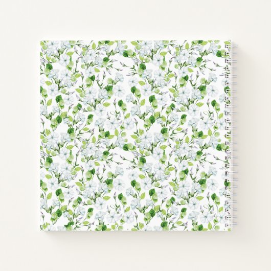 Elegant Jasmine Flower ノートブック (裏面)