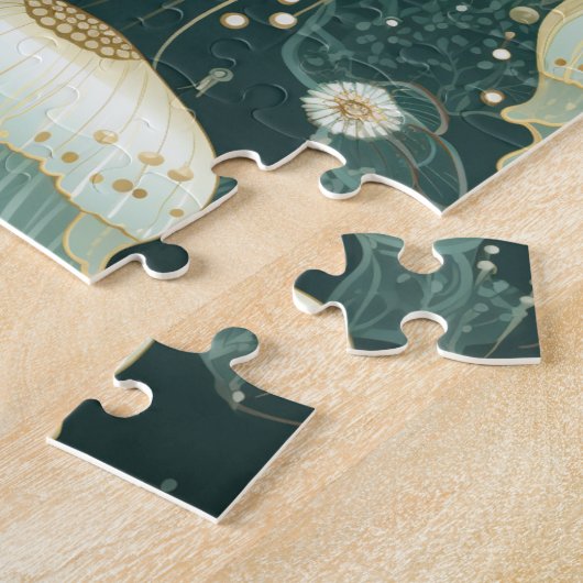 Elegant Jellyfish ジグソーパズル (側面)