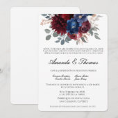 Elegant jewel theme Spanish wedding 招待状 (正面/裏面)