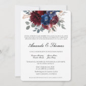 Elegant jewel theme Spanish wedding 招待状 (正面)