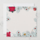 Elegant Joyeux Noël Christmas Card Invitation 招待状 (裏面)