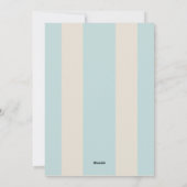 Elegant Joyful Stripe Happy Family Photo Christmas シーズンカード (裏面)