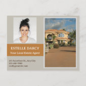 Elegant Just Listed Real Estate ポストカード (裏面)
