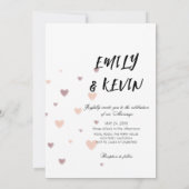Elegant “Just Love” Wedding-Minimalist Romantic 招待状 (裏面)