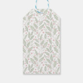 Elegant Just Married Newlywed Christmas Photo Card ギフトタグ (裏面)