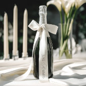 Elegant Just Married Single Inscription Wedding サテンリボン