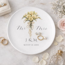 Elegant Keepsake Gift for Bride and Groom Mr & Mrs