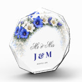 Elegant Keepsake Newlyweds Gift Bride and Groom  フォトブロック (左)