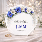 Elegant Keepsake Newlyweds Gift Bride and Groom フォトブロック