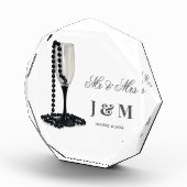 Elegant Keepsake Newlyweds Gift Bride Groom  フォトブロック (右)