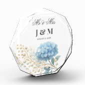 Elegant Keepsake Newlyweds Gift Bride Groom  フォトブロック (左)