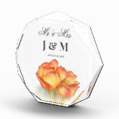 Elegant Keepsake Newlyweds Gift Bride Groom  フォトブロック (右)