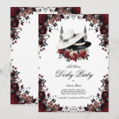 Elegant Kentucky Derby Bridal Shower Invitation Fl 招待状 (正面/裏面)