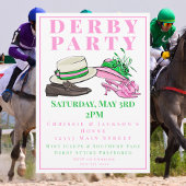 Elegant Kentucky Derby Party Hat & Heels Soiree  招待状