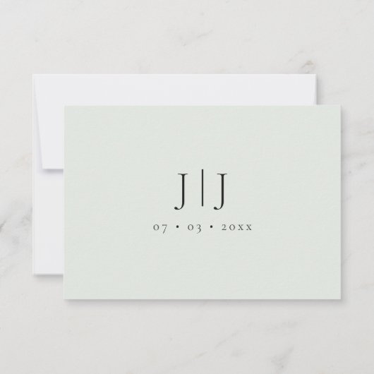 Elegant Kindly Respond QR Code RSVP (裏面)