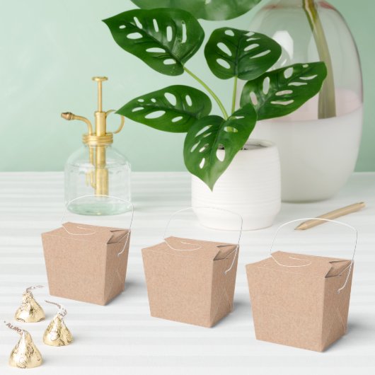 Elegant Kraft Pattern Takeout Gift Boxes フェイバーボックス (複数)