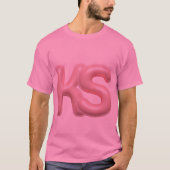 Elegant ks monogram alphabet tshirt tシャツ (正面)
