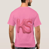 Elegant ks monogram alphabet tshirt tシャツ (裏面)