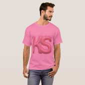 Elegant ks monogram alphabet tshirt tシャツ (正面フル)