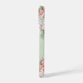 Elegant Lace and Roses Botanical Frame Phone Case iPhone 15ケース (左側面)