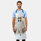 Elegant Lace Ghost with Bow | Floral Ghost  エプロン (着用した状態)