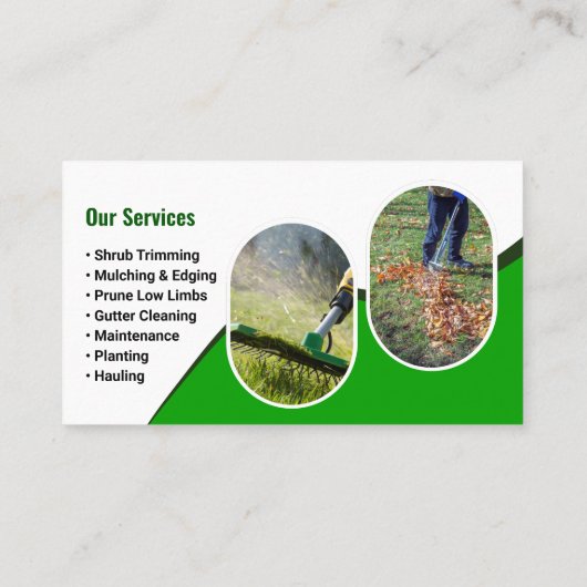 Elegant Landscaping Gardening Services 名刺 (裏面)