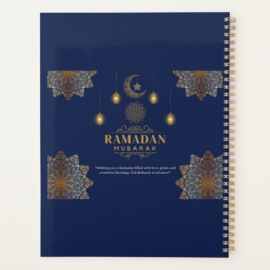 Elegant Lantern Glow Ramadan Greeting  プランナー手帳 (裏面)