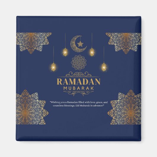 Elegant Lantern Glow Ramadan Greeting  マグネット (正面)
