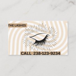 Elegant Lash Artist Business Card 名刺