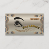 Elegant Lash Artist Business Card – Customizable E 名刺 (正面)