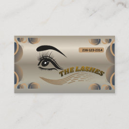 Elegant Lash Artist Business Card – Customizable E 名刺