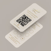 Elegant Lash Extensions Loyalty Rewards Sand 9 名刺