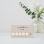 Elegant Lash Technician Loyalty Card ロイヤリティカード (スタンド正面)