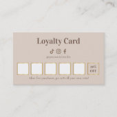 Elegant Lash Technician Loyalty Card ロイヤリティカード (正面)