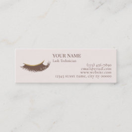 Elegant Lash Technician Thank you Card ロイヤリティカード