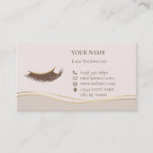 Elegant Lashes Before care Appointment Card 予約カード (正面)