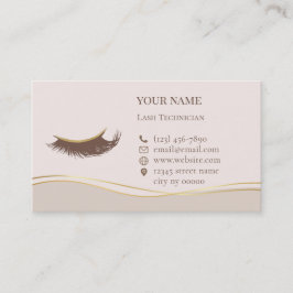 Elegant Lashes Before care Appointment Card 予約カード