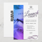 Elegant Launch Party Invitation Template 招待状 (正面/裏面)