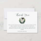 Elegant Laurel Dental Graduation サンキューカード (正面)