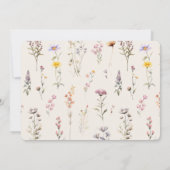 Elegant Lavendar, Blush and Cream Wildflower Photo (裏面)