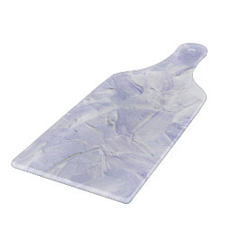 Elegant Lavender And White Paint Pattern カッティングボード