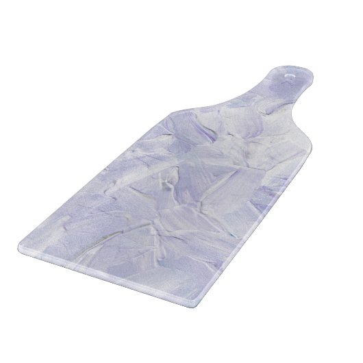 Elegant Lavender And White Paint Pattern カッティングボード (角)