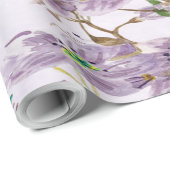 Elegant Lavender Bloom Wrapping Paper Roll ラッピングペーパー (ロールコーナー)