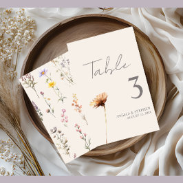 Elegant Lavender, Blush and Cream Wildflower Card 招待状